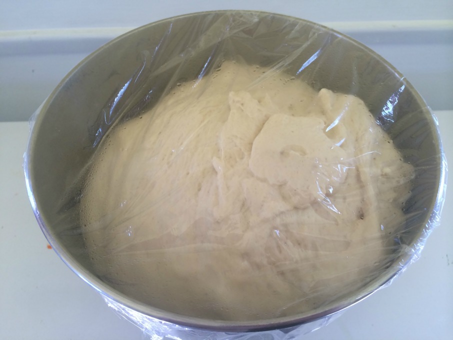 Simple White Bread Recipe--dough rising